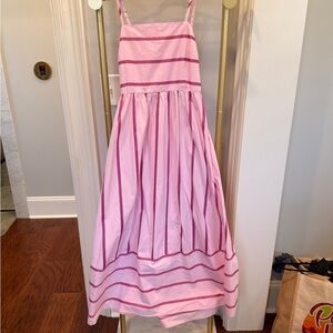 Pink on pink Striped womens Dress
